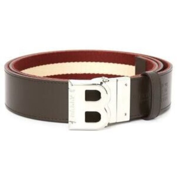 NIB Bally Bising Striped Belt Size 115cm - Picture 1 of 14